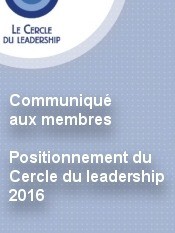 Positionnement du Cercle du leadership 2016